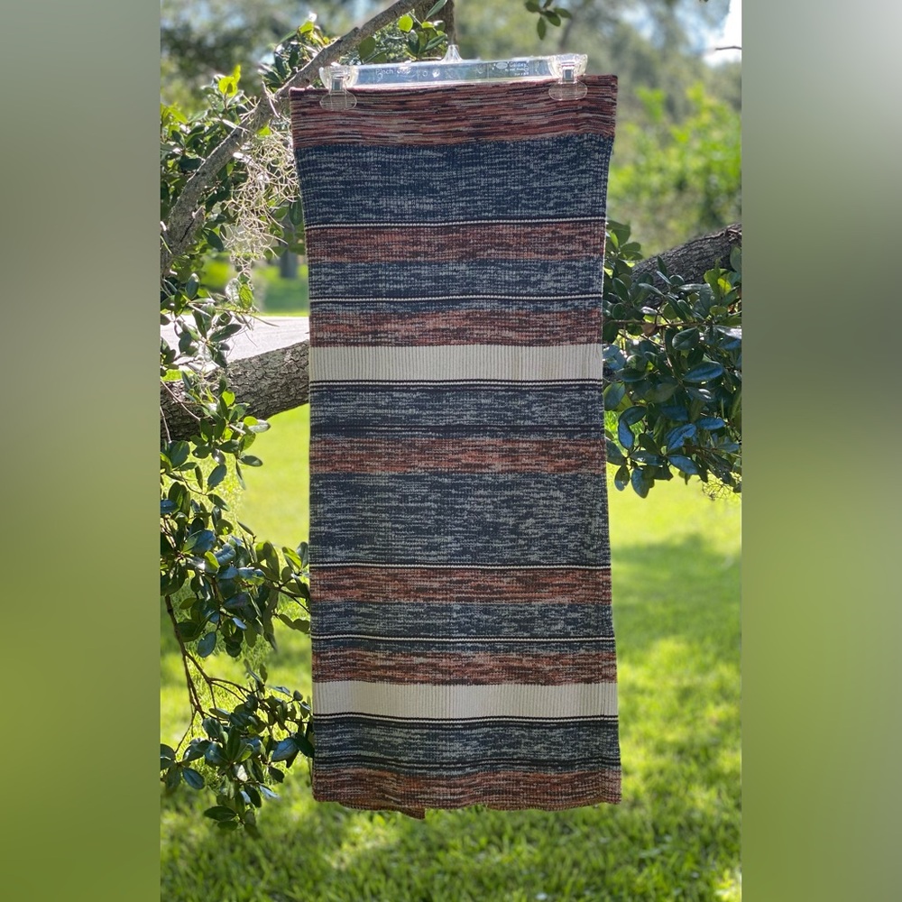 PrAna maxi striped organic cotton skirt medium